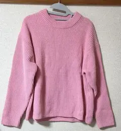 UNIQLO 　 長袖セーター L ピンク