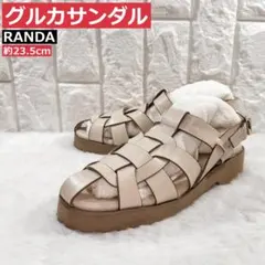 RANDA ベルトデザイングルカサンダル M 23.5cm 美品のサムネイル