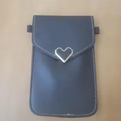 スマホポシェット　ブラック