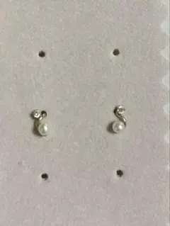 K10 YG パール　ピアス