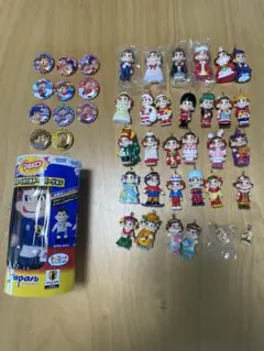 不二家 ペコちゃん ポコちゃんフィギュア キーホルダー　ストラップ