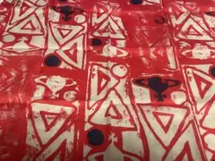 Vivienne Westwood 幾何学模様 赤 スカーフ