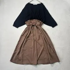 レイカズンフェバリット ロングワンピース　ウエストマーク　Fサイズ