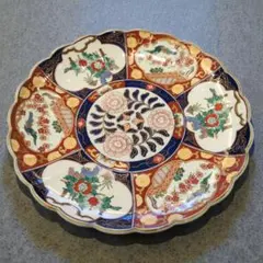 有田焼 秀峰窯 金彩染綿 絵皿