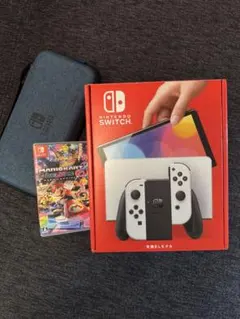 Nintendo Switch 有機ELモデル ホワイト マリオカート8バッグ付