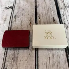 定価16500円　ZOO ズー ダックコインケース14 ZCC030 象革 赤色