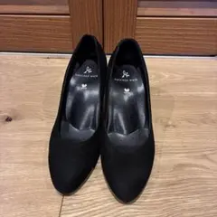 ワコール　サクセスウォーク ブラック スエード パンプス