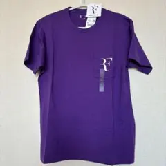 UNIQLO フェデラー RF ポケットTシャツ パープル M タグ付のサムネイル