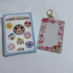 disney☆ディズニー☆カードホルダー☆ミニーマウス☆キラキラストーン推し活