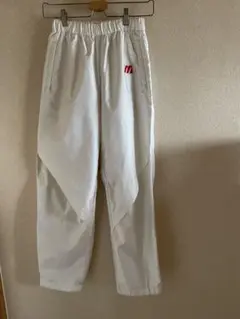 ミズノスーパースタートレーニングパンツMホワイト