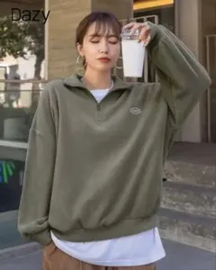 DAZY ハーフジップ　フリース　スウェット