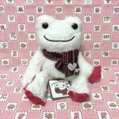 かえるのピクルス LOVEチェック ビーンドール ぬいぐるみ タグ付きのサムネイル