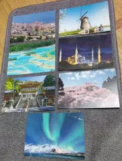 風景ポストカード6枚セット　森永