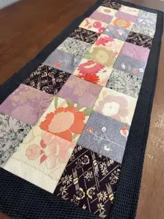 ハンドメイド・和布リメイク・キルトマット(190×190）送料無料 キルト ラグ 綿 190*190の通販