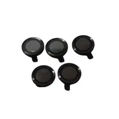 カメラレンズ 保護カバー iPhone15/15Plus アルミ 5個 ブラック