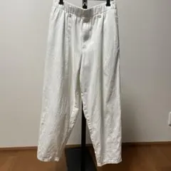 GU ホワイト ワイドパンツ S