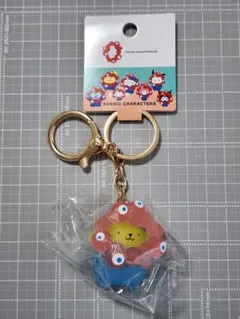 サンリオ　立体マスコット　クリアカラーキーホルダー　ポムポムプリン　ミャクミャク