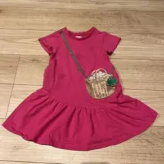 ケイトスペード　ピンクワンピース　ポケットつき　110