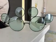 ミッキーマウス型グリーンレンズサングラス
