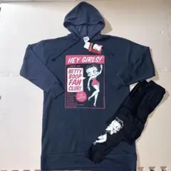 【新品未使用】Betty Boop パーカー＆タイツ　裏起毛　M〜Lサイズ