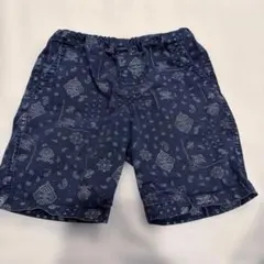 【お得】UNIQLO ハーフパンツ 110 120 S 115 ネイビー 柄
