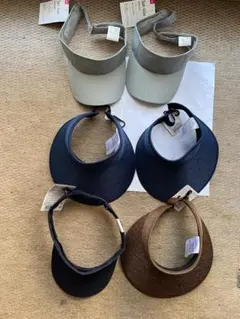 サンバイザー 5個セット グレー ネイビー ブラウン