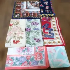セリーヌ・La Bohème ・レノマ　ハンカチ 7枚　花　リメイク素材　掃除用