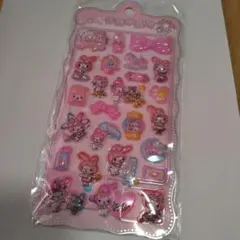 マイメロディ 3D立体シール （海外製のボンボンドロップシール風シール）