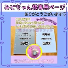 みどちゃん様専用ページ【ありがとうございます♡】