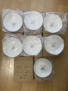 スヌーピー　ファミリーキャラクター　マルチプレート　皿　7枚　セット　まとめ売り