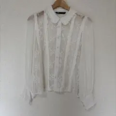 ZARA レース ブラウス