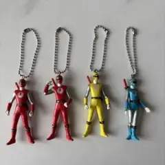 忍風戦隊ハリケンジャーキーホルダー戦隊ヒーローフィギュア4体セット