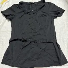 ZARA BASIC 半袖シャツ ブラック Mサイズのサムネイル