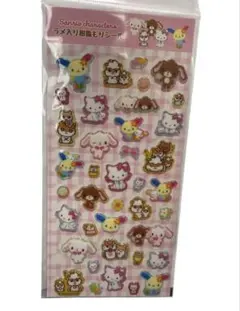 サンリオ　ラメ入り樹脂もりシール　正規品