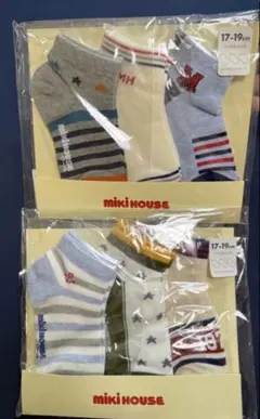 新品未開封MIKI HOUSE キッズ靴下 17-19cm 6足