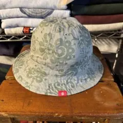 Y2K stussy ステューシー バケットハット 総柄 ショーンフォント