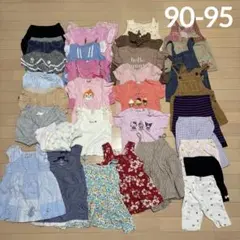 女の子　90-95 夏服　まとめ売り　Tシャツ　トップス　ワンピース　半ズボンのサムネイル