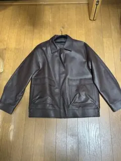 ブラウン レザージャケット