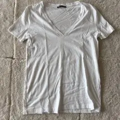 ZARA Vネック Tシャツ 半袖(S) ホワイトのサムネイル