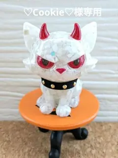 ホワイトムーンストーンのデビルキャット形オルゴナイト☆ ホワイトムーンストーンのデビルキャット形オルゴナイト☆ - メルカリ