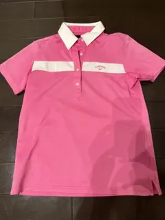 キャロウェイ　ゴルフウェア　ポロシャツ　ピンク