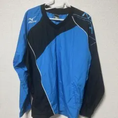 Mizuno ミズノ　ブルー　ブラック　長袖シャツ　トレーナー　Mサイズ