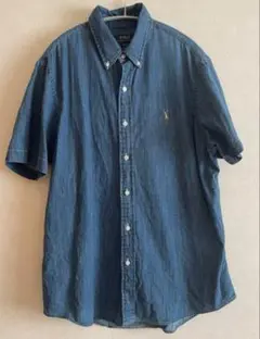 Ralph Lauren デニムブルー 半袖シャツ L