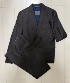 ZARA ブラウン ダブルブレスト スーツ セットアップ