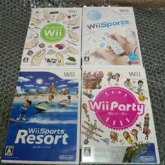 wii ソフト　まとめ売り　4枚セット　party　Resort 　スポーツ
