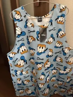 ドナルドダック エプロン 水色