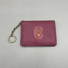 Coach card case key ring patch