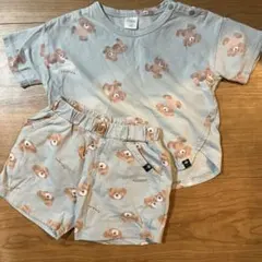 クマ柄 Tシャツとショートパンツセット 80cm