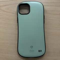 iFace iPhone15プラス用ケース　くすみグリーン