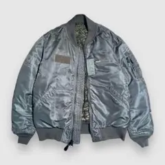 美品 AVIREX × BACK CHANNEL MA-1 ブルゾン カーキ L